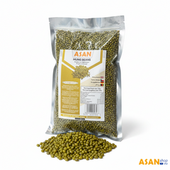1kg package of authentic Afghani Mung Whole Bean (Mash) from AsanShop.eu, premium quality green lentils.